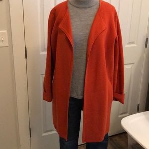 Jcrew Vanessa cardigan in dark orange